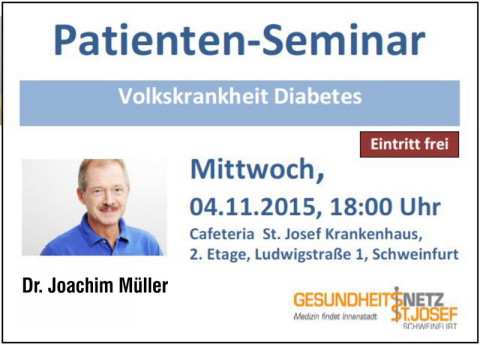 Volkskrankheit Diabetes - Patientenseminar @ Schweinfurt | Bayern | Deutschland